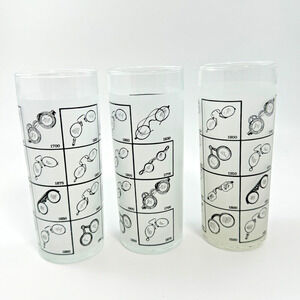 3‎ Vintage MCM Highballs with eyewear glasses history black and white optometry